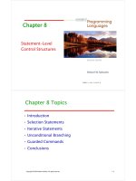 Statement level control structures