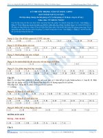 TB Đáp án Lý thuyể trọng tâm về Este và Lipit