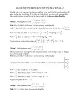 giải hệ phương trình bằng phương pháp đồng bậc