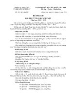 KẾ HOẠCH THI VẼ TRANH CẤP HUYỆN 2012 - 2013