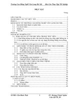 Báo cáo thực tập tốt nghiệp phần mềm thư viện CDSISIS