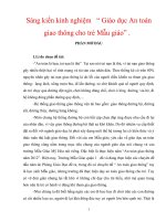 Sáng kiến kinh nghiệm   “ Giáo dục An toàn giao thông cho trẻ Mẫu giáo” .
