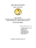 TÌM HIỂU PHƯƠNG THỨC THANH TOÁN LC TẠI NGÂN HÀNG TMCP ĐẦU TƯ VÀ PHÁT TRIỂN VIỆT NAM