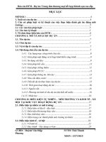 Báo cáo đánh giá tác động môi trường trung tâm thương mai kết hợp khách sạn cao cấp