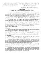 KẾ HOẠCH CHỦ NHIỆM