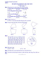 Đề thi giữa học kì 2 môn toán lớp 5