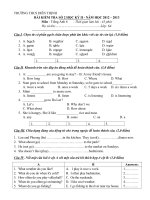 kiem tra so 2 HKII tieng anh lop 6 _dung ngay khong ca chinh