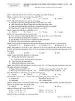 ĐỀ KIỂM TRA HỌC 2 MÔN CÔNG NGHỆ 12 NĂM 2013