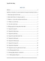 Vận dụng các phương pháp kế toán vào công tác kế toán doanh nghiệp tại xí nghiệp Sàng Tuyển và Cảng