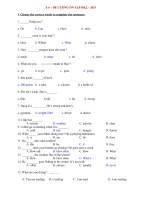 đề cương ôn tiếng anh 6