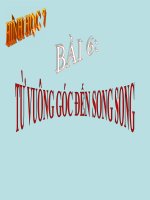 bài giảng hình học 7 chương 1 bài 6 từ vuông góc đến song song