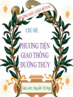 PHƯƠNG TIỆN GIAO THÔNG ĐƯỜNG THỦY