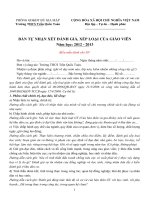 PHIẾU ĐÁNH GIÁ GV CUỐI NĂM - CÓ HƯỚNG DẪN