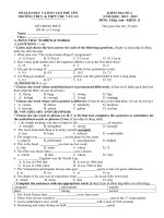 kiem tra 1 tiet so 4 - hk2