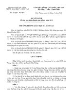 Quyết định ban hành Danh mục hồ sơ