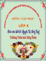 TẬP ĐỌC TUẦN 31 CONG VIỆC ĐẦU TIÊN