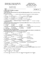 kiem tra 1 tiet so 3 - hk2