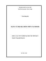 Lập kế hoạch phát triển mạng xã hội địa điểm Facebook