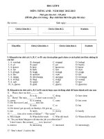 HSG ANH 8 (100 cau - 2013)