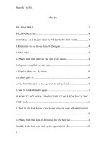 Thực trạng và giải pháp nâng cao hiệu quả kinh tế đối ngoại ở việt nam giai đoạn gần đây