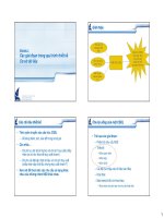 Các giai đoạn trong quá trình thiết kế cơ sở dữ liệu