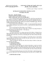 KẾ HOẠCH BỒI DƯỠNG THƯỜNG XUYÊN CHO GIÁO VIÊN TIỀU HỌC NĂM HỌC 12-13