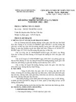 Kế hoạch cá nhân BDTX chi tiết của giáo viên tiểu học năm 2012-2013.