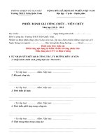 PHIẾU ĐÁNH GIÁ HIỆU TRƯỞNG -HIỆU PHÓ - CNVC