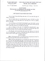 Quyết định xếp hạng trường và phụ cấp chức vụ