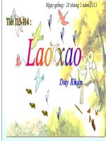 Ngữ văn 6 - Lao xao