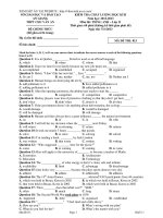 ĐỀ KIỂM TRA CHẤT LƯỢNG HỌC KÌ II LỚP 11 (2012-2013)