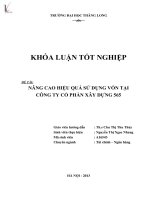 nâng cao hiệu quả quản lý vốn tại công ty cổ phần xây dựng 565