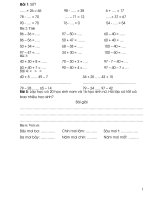 ôn tập cuối năm toán lớp 1