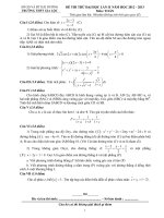 Đề và đáp án lần 2 - THPT Gia Lộc