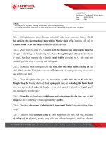 Đề thi tuyển Chuyên viên hỗ trợ dự án(công ty phần mềm)