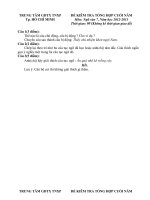 Đề, đáp án KT HK II Văn 7