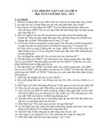 Cau hoi on tap Vat li 9 - Ki 2