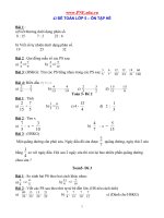 Các đề toán ôn tập lớp 5