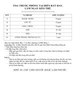 BÀI THUỐC PHÒNG BỆNH TAI BIẾN RẤT HAY