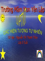 mot so hien tuong tu nhien