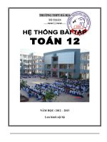 hệ thống bài tâp 12 -ôn tn -đh