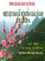 Luyen tap: Phep tru phan so