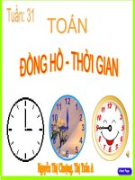 ĐỒNG HỒ, THỜI GIAN