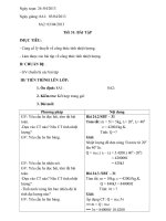 TIẾT 31: BÀI TẬP