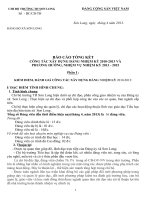 BÁO CÁO CHÍNH TRỊ TRÌNH ĐẠI HỘI CHI BỘ NHIÊM KỲ 2013-2015