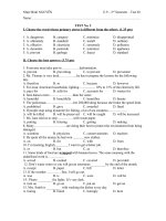 English 9 Test 2- 2nd Sem