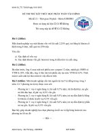 ĐỀ THI THỬ kết THÚC học PHẦN TOÁN tài CHÍNH