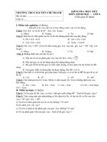 Kiểm tra tiet 28_ hình học 6_2013