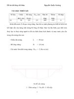 xây dựng thiết kế một máng bê tông dẫn nước đi qua vùng trũng