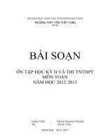 BAI SOAN ON TAP HK II VÀ THI TN THPT